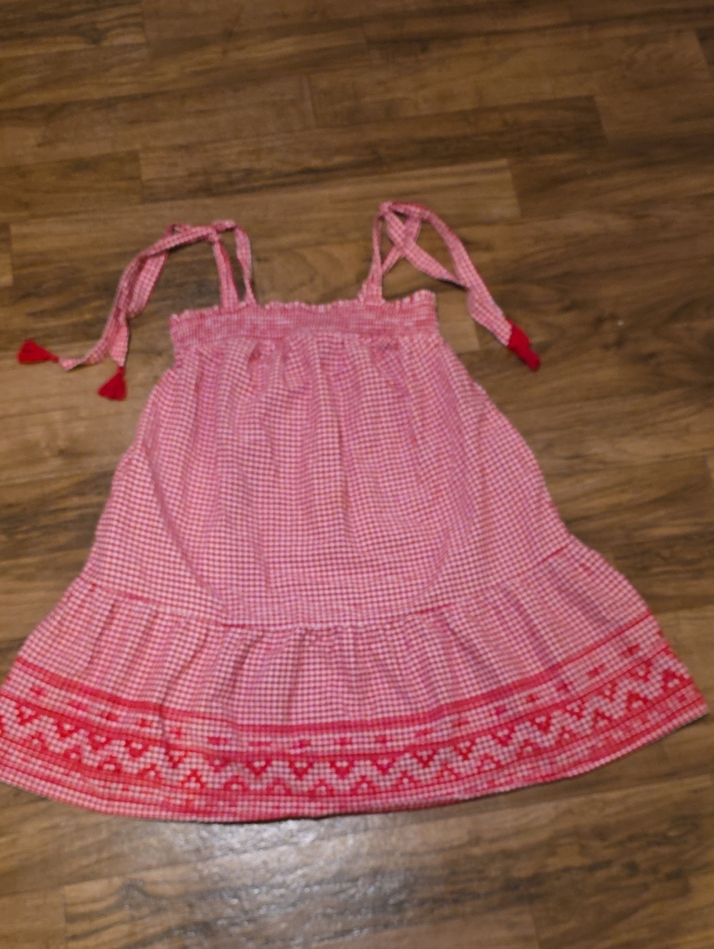 Old Navy Red and White Gingham Dress